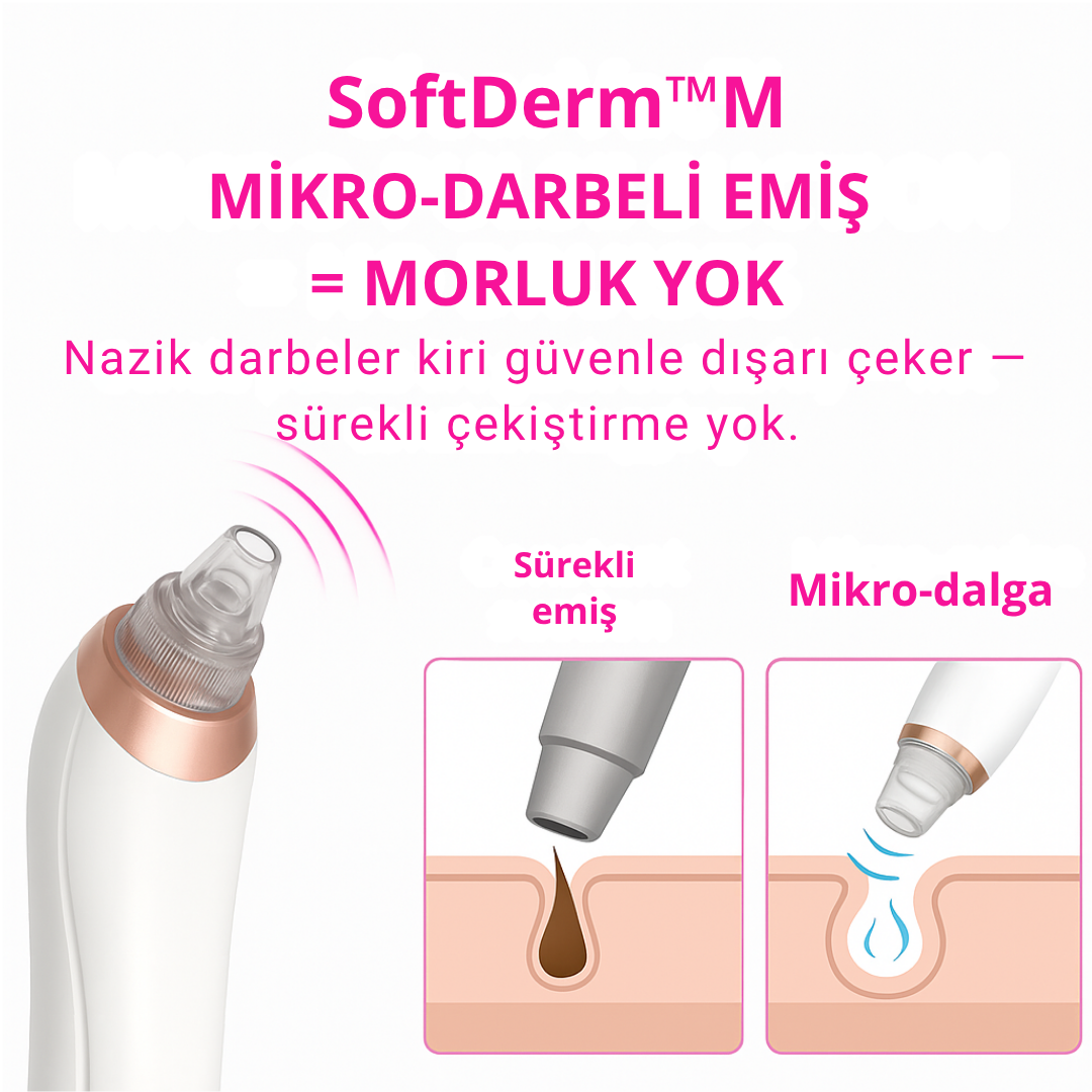 SoftDerm™ Mikro Darbeli Gözenek Temizleme Cihazı